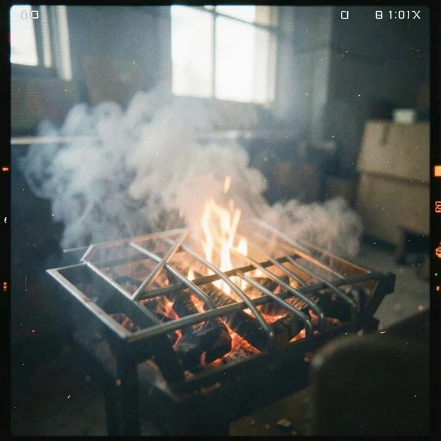 Burning slow in silver blue – Loa & Wren, okładka