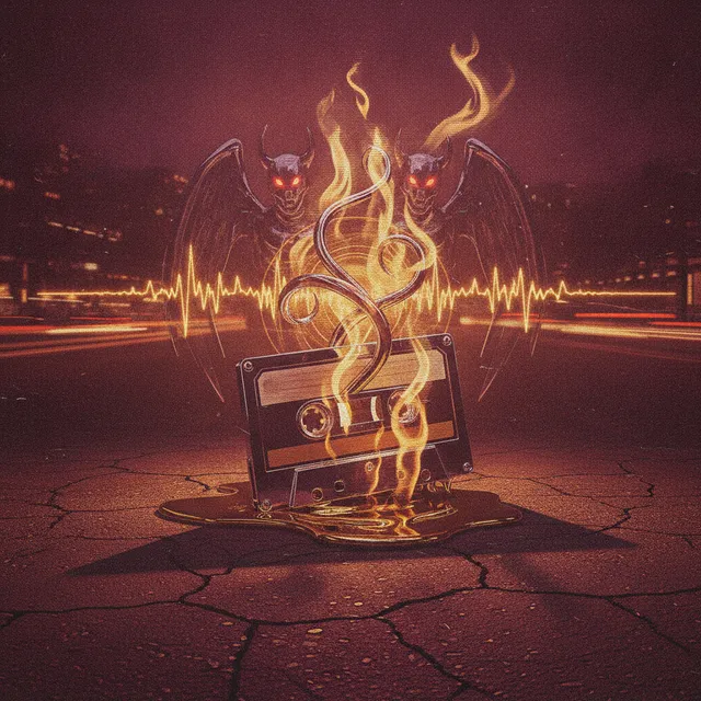 Burning through the night – DJ Malvado, okładka