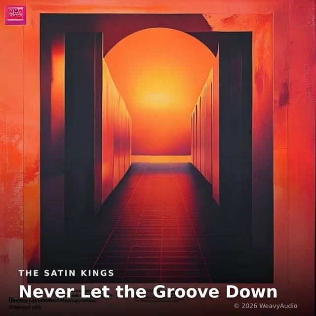 Never Let the Groove Down – The Satin Kings, okładka