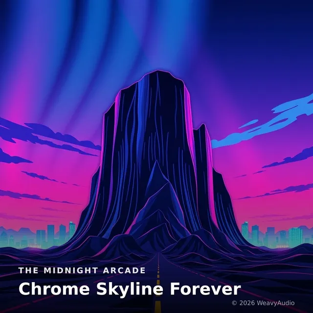 Chrome Skyline Forever – The Midnight Arcade, okładka