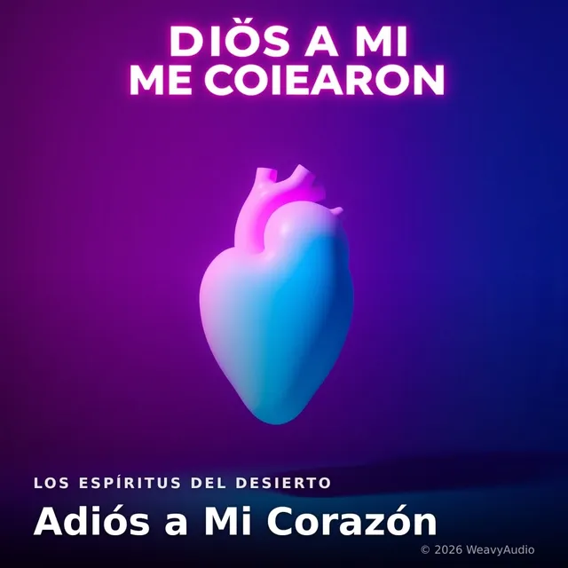 Adiós a Mi Corazón – Los Espíritus del Desierto, okładka