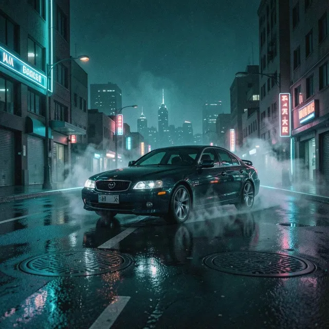 Late-Night Lane – WeavyAudio, okładka