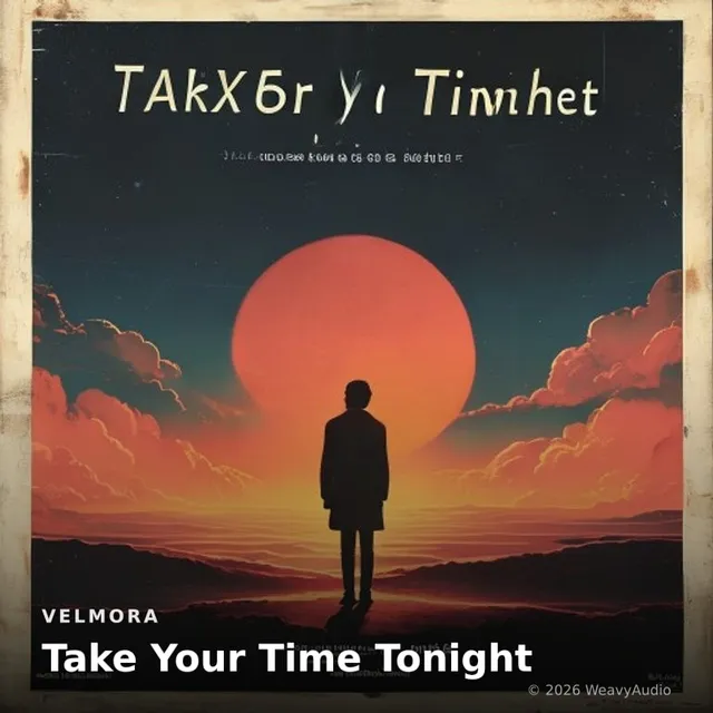 Take Your Time Tonight – Velmora, okładka