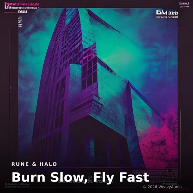 Burn Slow, Fly Fast – Rune & Halo, okładka