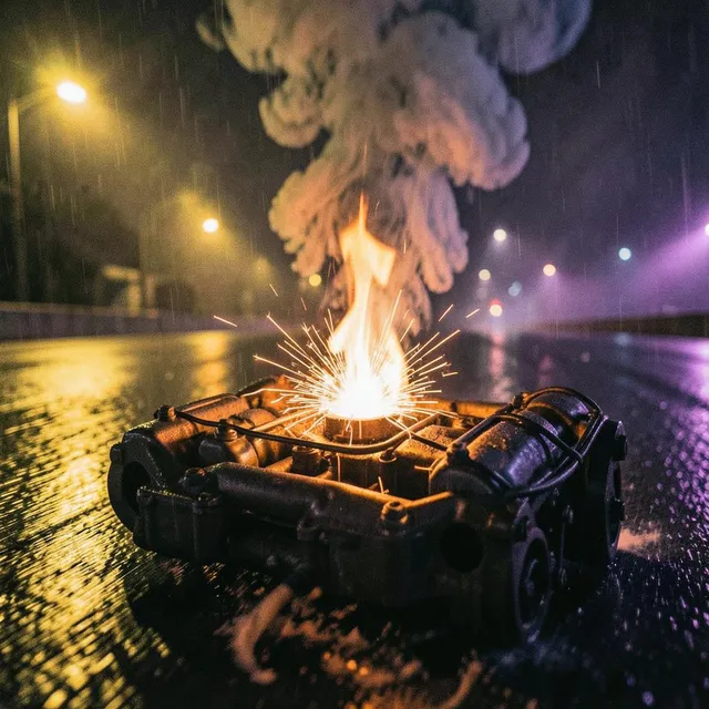 foguinho no motor às 3 da manhã by Rasteira Noturna — Phonk Dark cover art on WeavyAudio