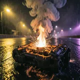 foguinho no motor às 3 da manhã by Rasteira Noturna — Phonk Dark cover art on WeavyAudio