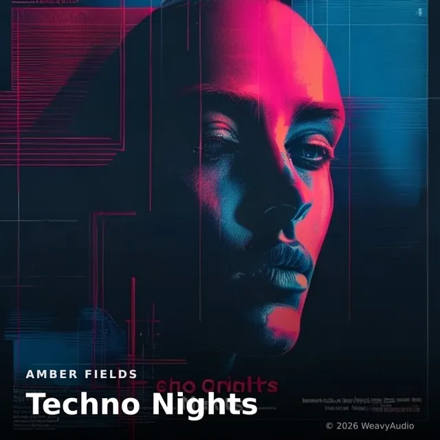 Techno Nights – Amber Fields, okładka