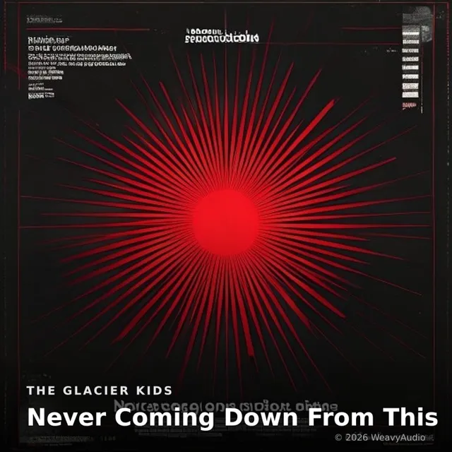 Never Coming Down From This – The Glacier Kids, okładka