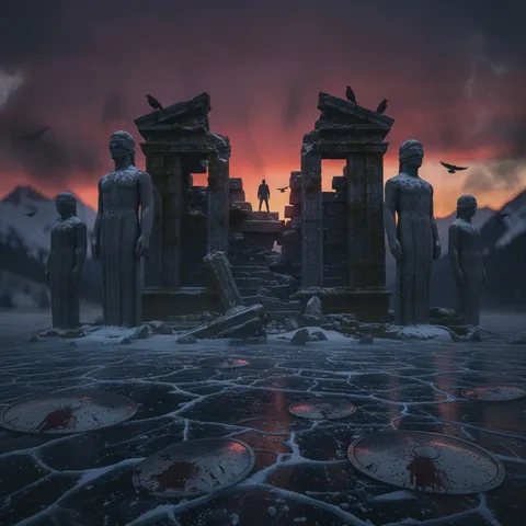 Where the Gods Go Blind by Vinho Sombrio — album cover