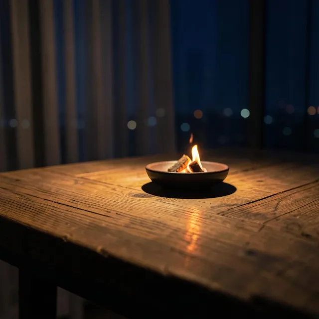 Night Terrace 15 – Ember & Oak, okładka