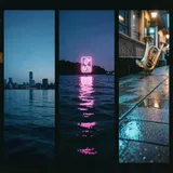 Neon Rises Over Water by Tokyo Parallax — Jazz Mellow cover art on WeavyAudio