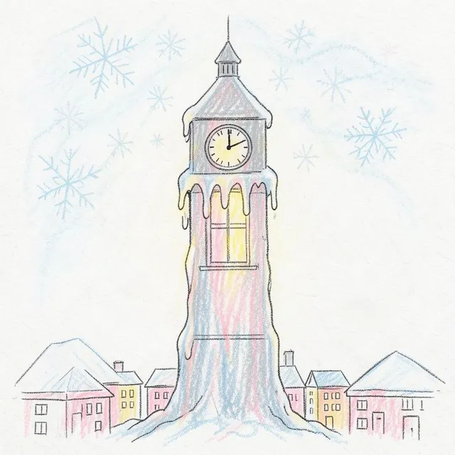 Zegar ze śnieżnego miasta by Gwiazdki i Księżyc — Kids & Fairy Tale Mellow cover art on WeavyAudio