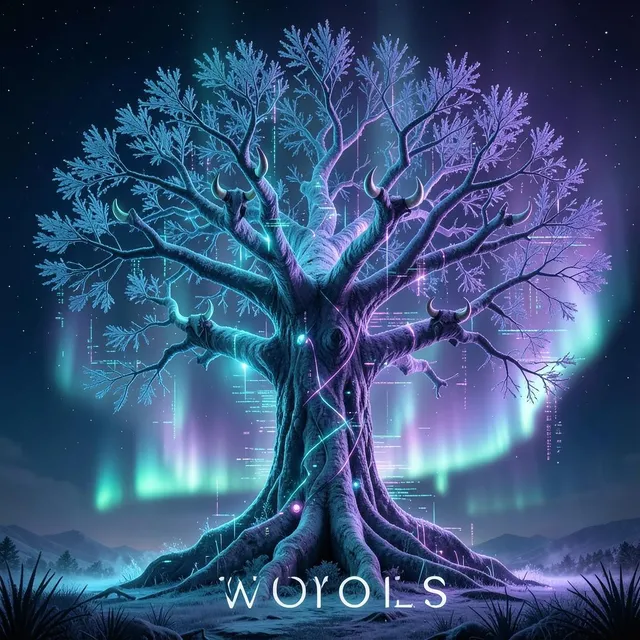 Cyber Yggdrasil Overdrive by Hollow Mirage — Nordic Bass Dark cover art on WeavyAudio