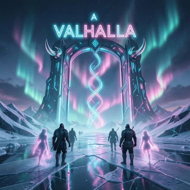 Neon Valhalla Ascension – Golden Tide, okładka
