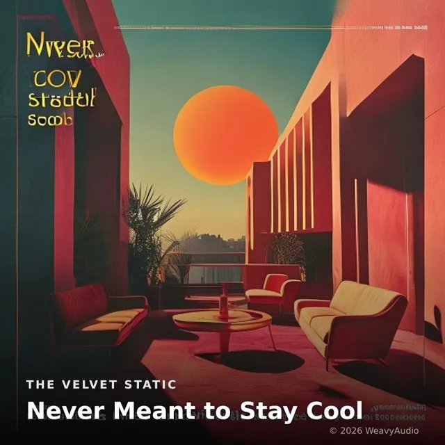 Never Meant to Stay Cool – The Velvet Static, okładka