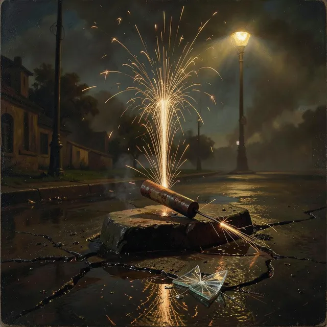Iron on the flint – DJ Sombra Neon, okładka