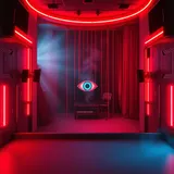 Yeah. Step into the theater of the absur 2 by Vulto Neon — Trap Dark cover art on WeavyAudio