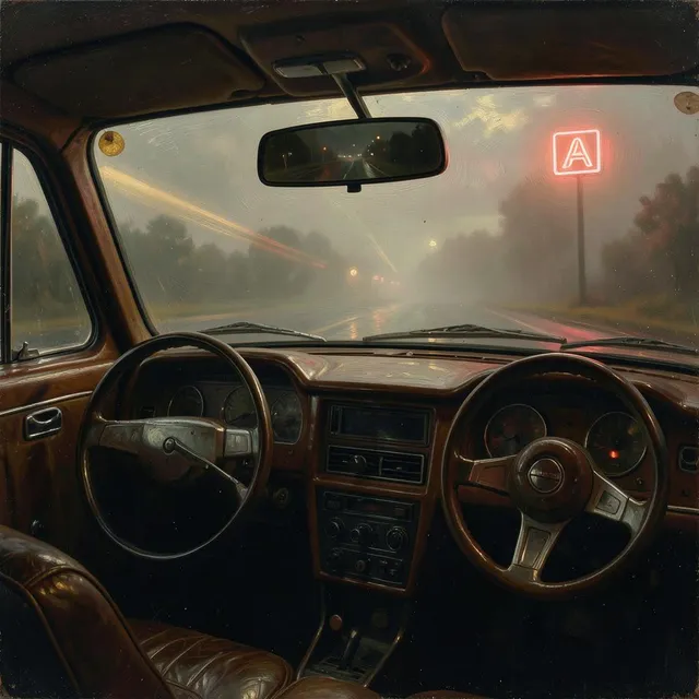 Rearview Neon Light – Marlow & Finch, okładka