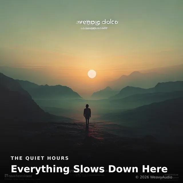 Everything Slows Down Here – The Quiet Hours, okładka