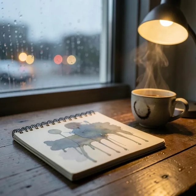 Notebook Full of Rain by Miso & Tenpin — Lo-Fi Mellow cover art on WeavyAudio