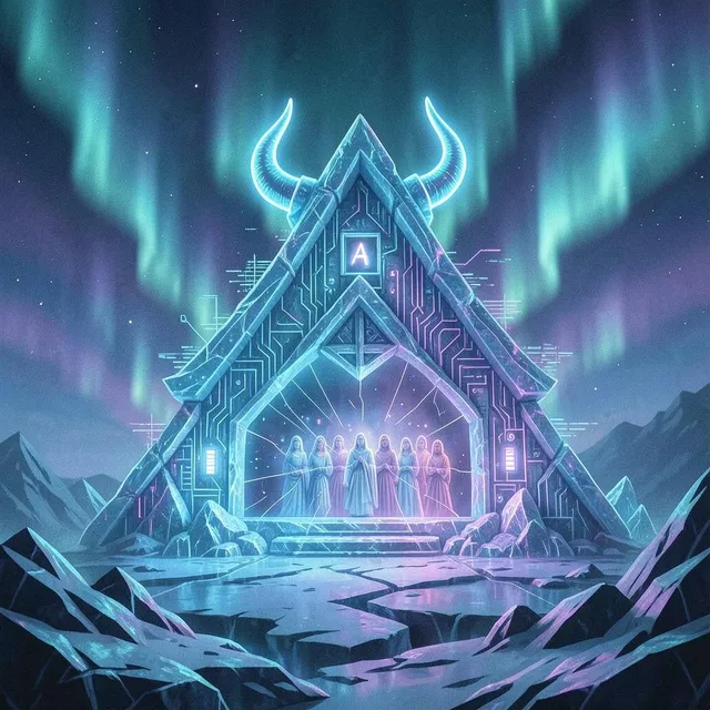 Gods of the glitching Valhalla – Cyro Indigo, okładka
