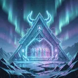 Gods of the glitching Valhalla by Cyro Indigo — Nordic Bass Dark cover art on WeavyAudio