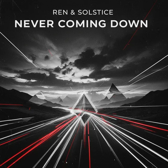 Never Coming Down – Ren & Solstice, okładka