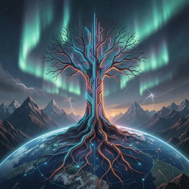 Yggdrasil – The Glass Foxes, okładka