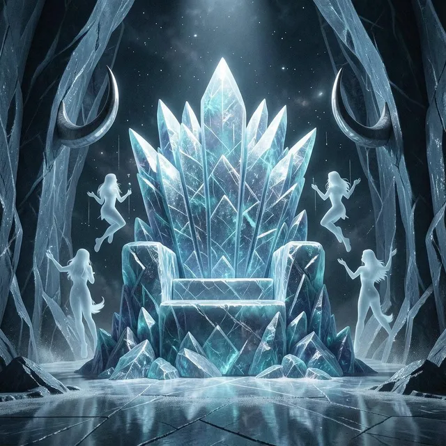 Ice Throne of the Cosmos – Ivory Lantern, okładka