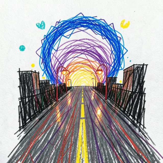 Północy ślad – Neon Krąg, okładka