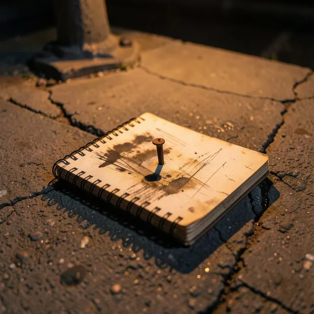 Notebook Full of Static – Dusty Ledger, okładka