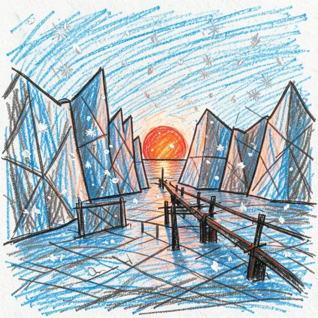 Iceborne Dawn – Quiet Harbor, okładka