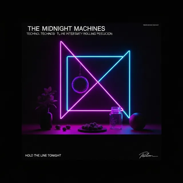 Hold The Line Tonight – The Midnight Machines, okładka
