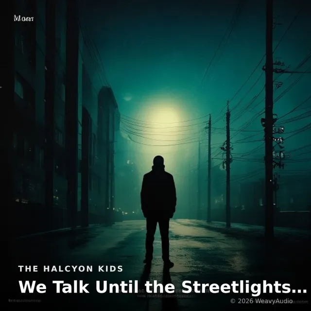 We Talk Until the Streetlights Blink – The Halcyon Kids, okładka