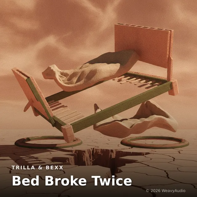 Bed Broke Twice – Trilla & Bexx, okładka