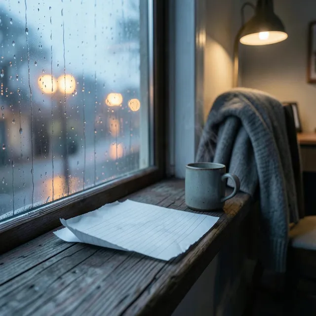 Rain on the Windowsill Again by Paperclip Moon — Lo-Fi Calm cover art on WeavyAudio