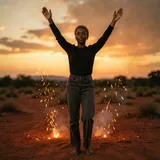 Umlilo Wam' (Fire in Me) — Thando Skies cover art