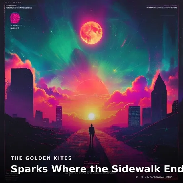 Sparks Where the Sidewalk Ends – The Golden Kites, okładka