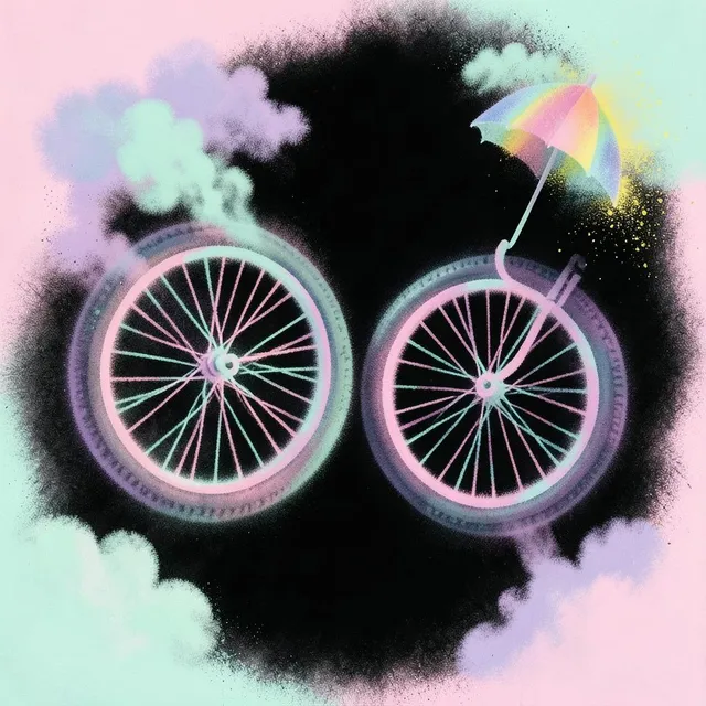Bicycle wheels on the ceiling – Pocket Dragons, okładka