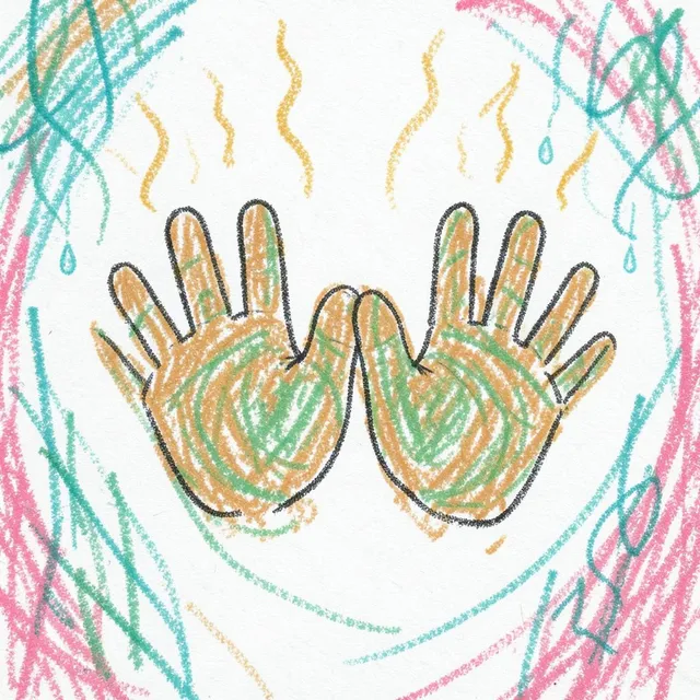 Breath Between the Palms – Cass Vellum, okładka