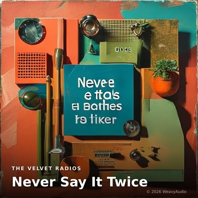 Never Say It Twice – The Velvet Radios, okładka